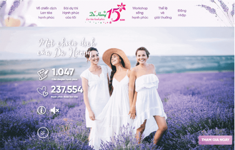 microsite cuộc thi dạ hương